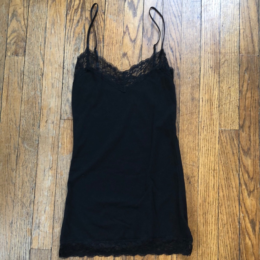 Black Lacy Tank Top